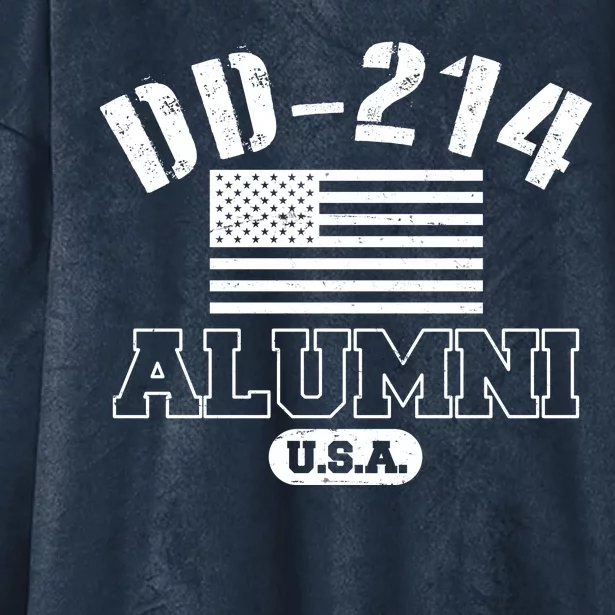 DD 214 Alumni USA Hooded Wearable Blanket