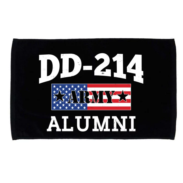 DD-214 Army Alumni US American Flag Microfiber Hand Towel