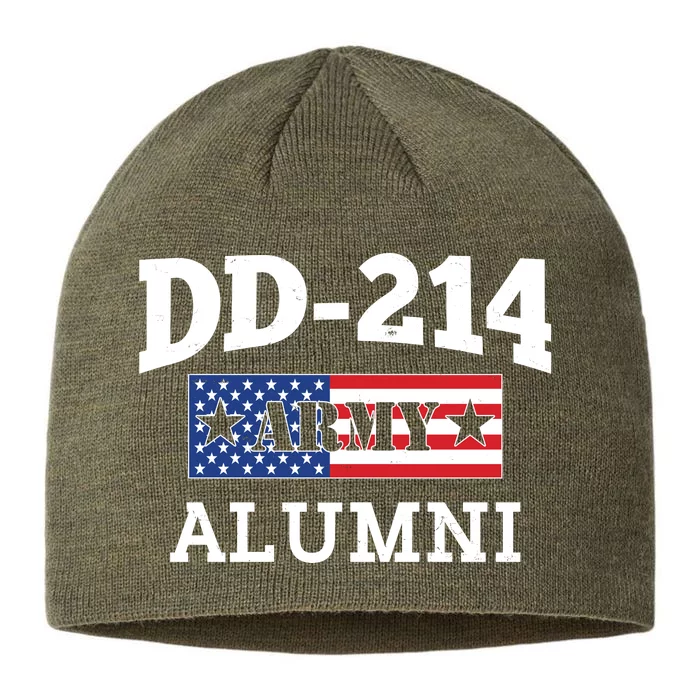 DD-214 Army Alumni US American Flag 8 1/2in Sustainable Knit Beanie