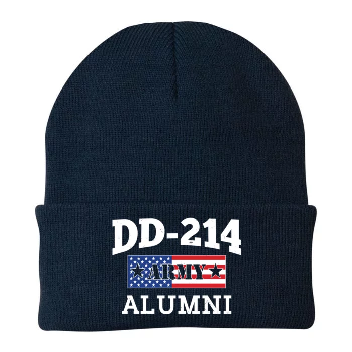 DD-214 Army Alumni US American Flag Knit Cap Winter Beanie