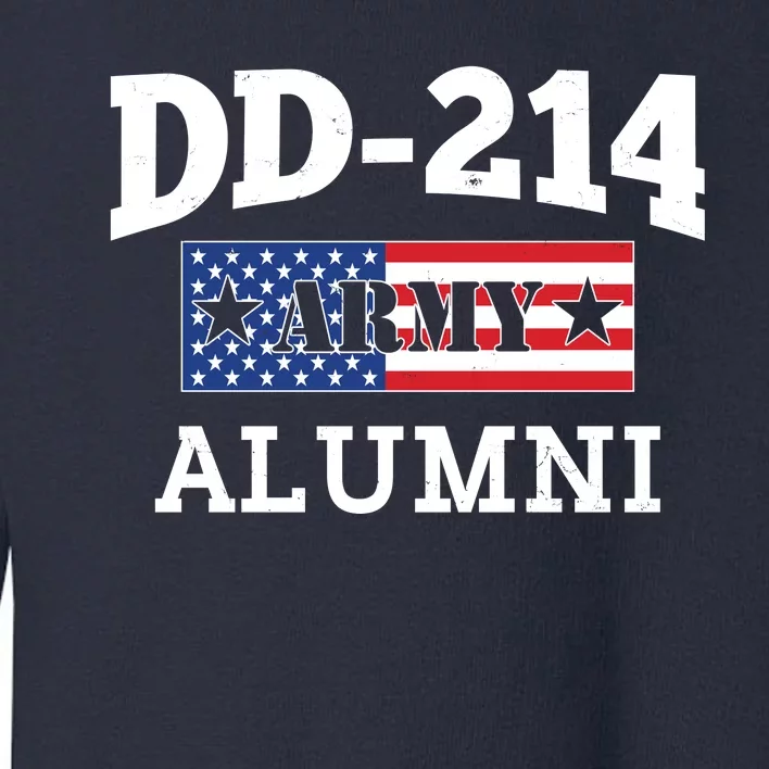 DD-214 Army Alumni US American Flag Toddler Sweatshirt