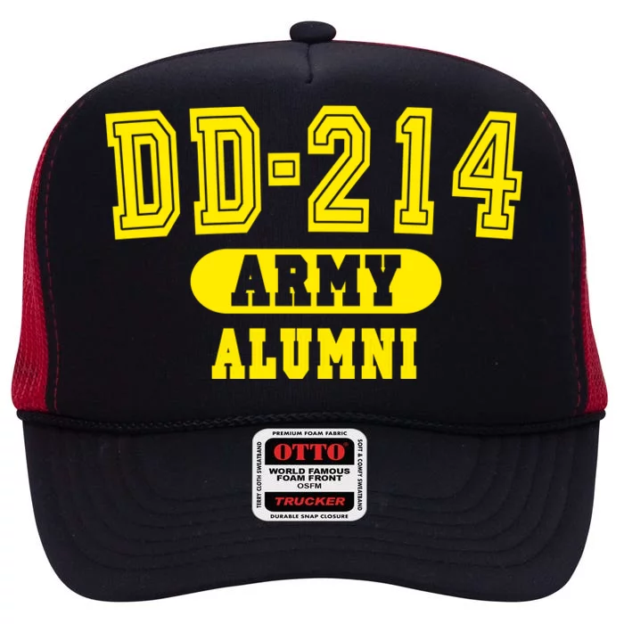 DD-214 US Army Alumni High Crown Mesh Trucker Hat