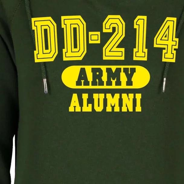 DD-214 US Army Alumni Womens Funnel Neck Pullover Hood