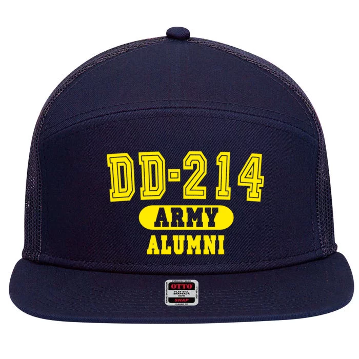 DD-214 US Army Alumni 7 Panel Mesh Trucker Snapback Hat