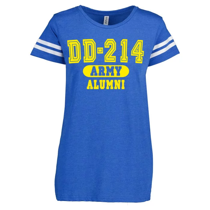 DD-214 US Army Alumni Enza Ladies Jersey Football T-Shirt