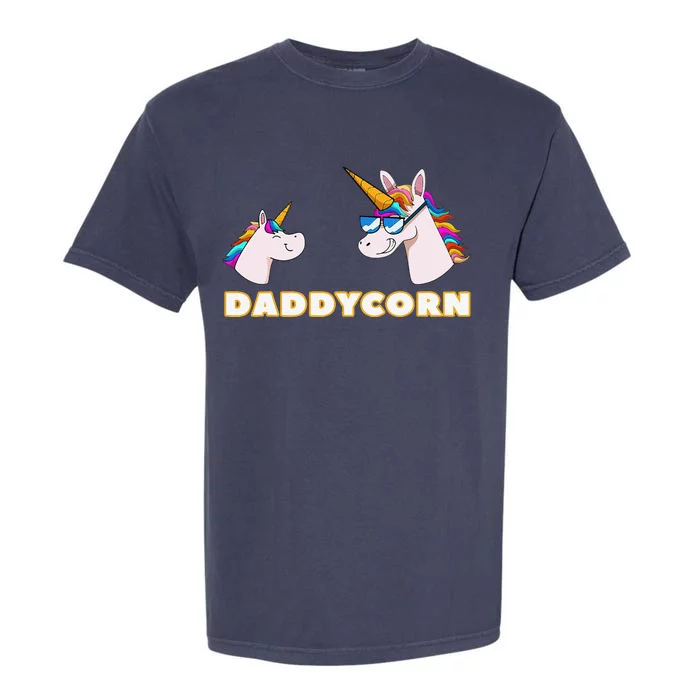 Daddycorn Daddy 1 Father Unicorn Fathers Day Garment-Dyed Heavyweight T-Shirt