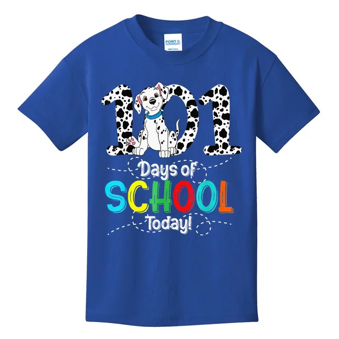 Dalmation Dog 101 Days Of School Rainbow Teachers Kids T-Shirt