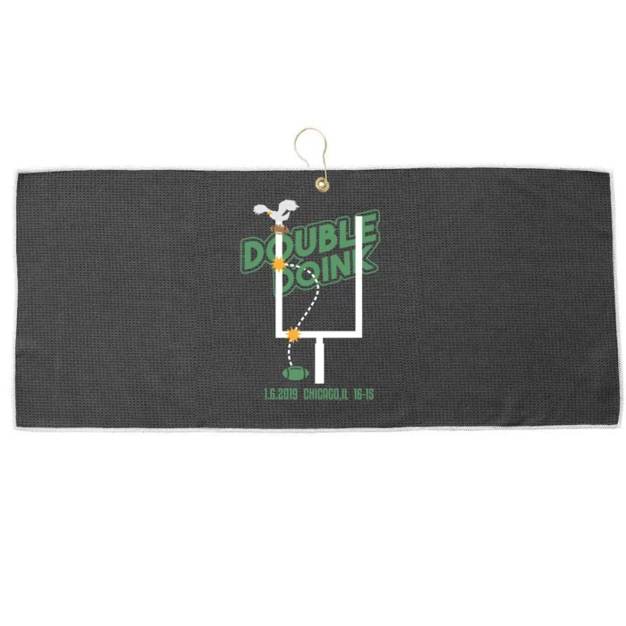 Double Doink 1.6.2019 Chicago Large Microfiber Waffle Golf Towel