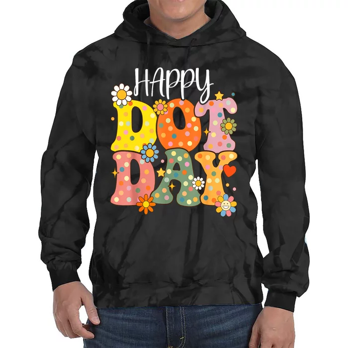 Dot Day 2024 Hippie For Teacher Gift Tie Dye Hoodie