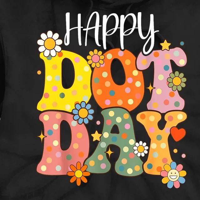 Dot Day 2024 Hippie For Teacher Gift Tie Dye Hoodie