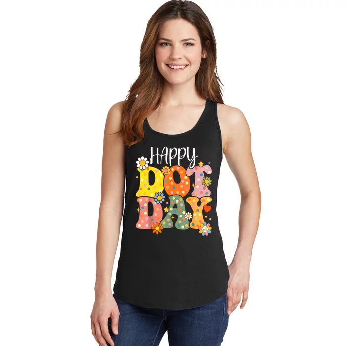 Dot Day 2024 Hippie For Teacher Gift Ladies Essential Tank