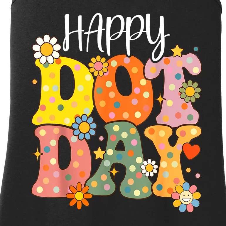 Dot Day 2024 Hippie For Teacher Gift Ladies Essential Tank