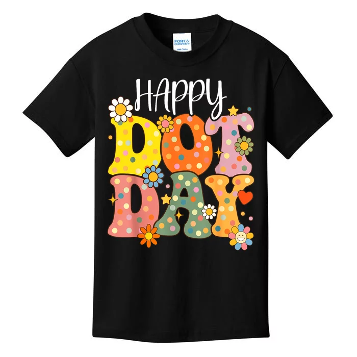 Dot Day 2024 Hippie For Teacher Gift Kids T-Shirt