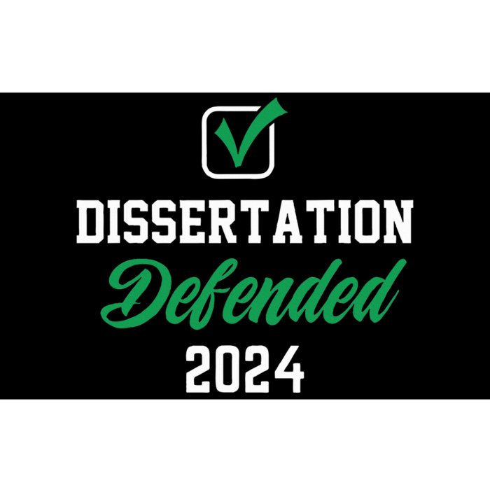 Dissertation Defended 2024 For Phd Edd Doctorate Graduation Bumper Sticker