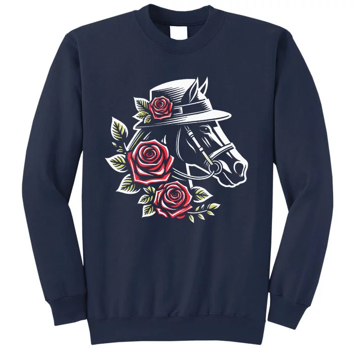 Derby Ddress 2024 Funny Hat Horse Racing Derby Sweatshirt