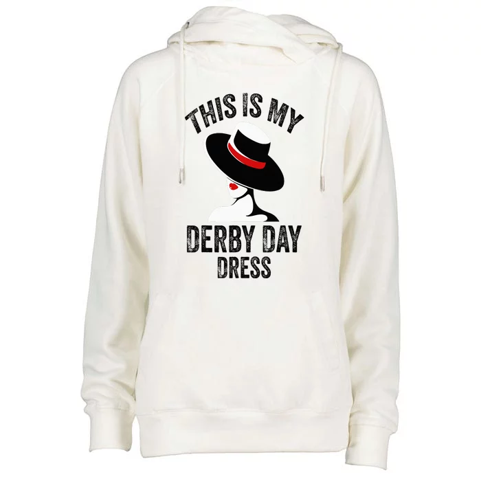 Derby Day 2024 Women This Is My Derby Day Dress Womens Funnel Neck Pullover Hood