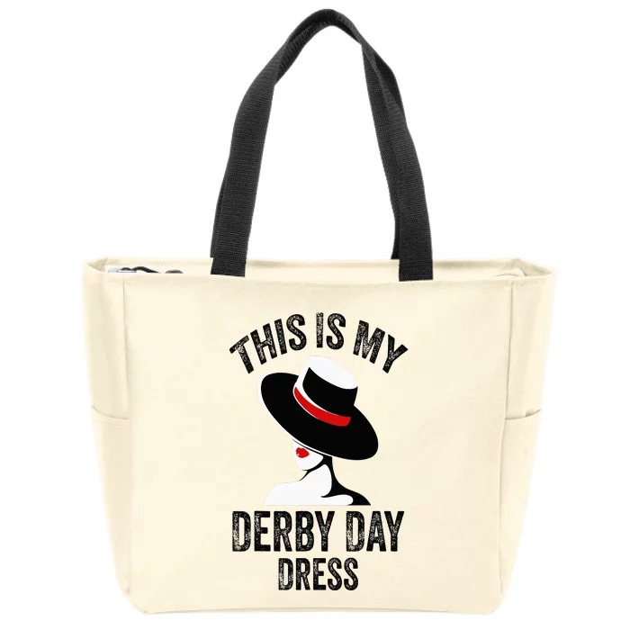 Derby Day 2024 Women This Is My Derby Day Dress Zip Tote Bag