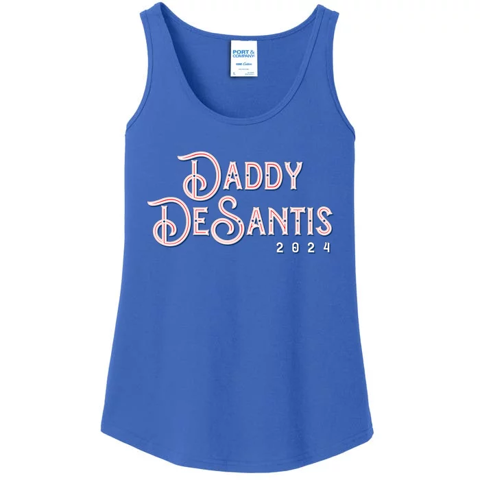 Daddy Desantis 2024 Retro Make America Florida Election Funny Gift Ladies Essential Tank