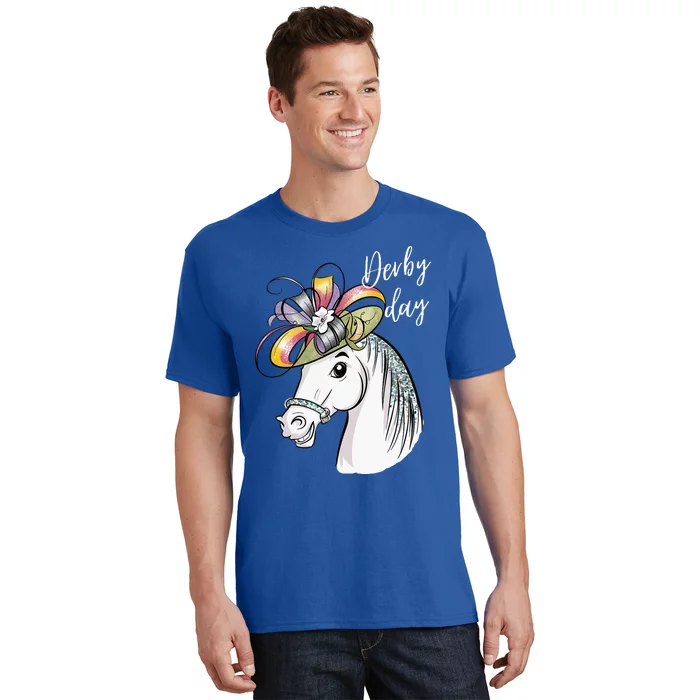 Derby Day 2024 Fascinator Hat Horse T-Shirt