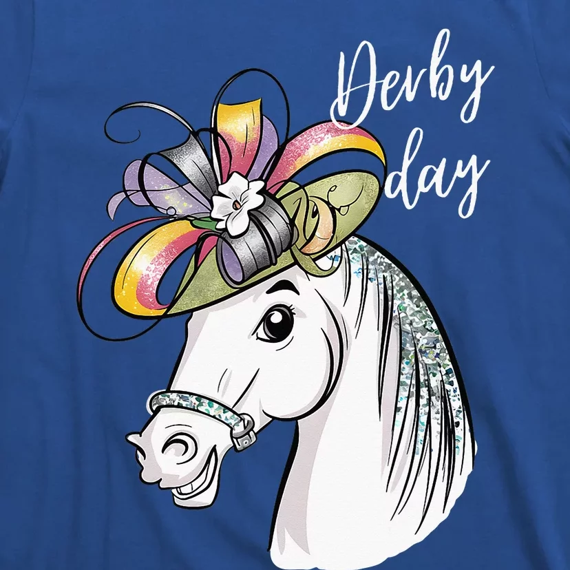 Derby Day 2024 Fascinator Hat Horse T-Shirt