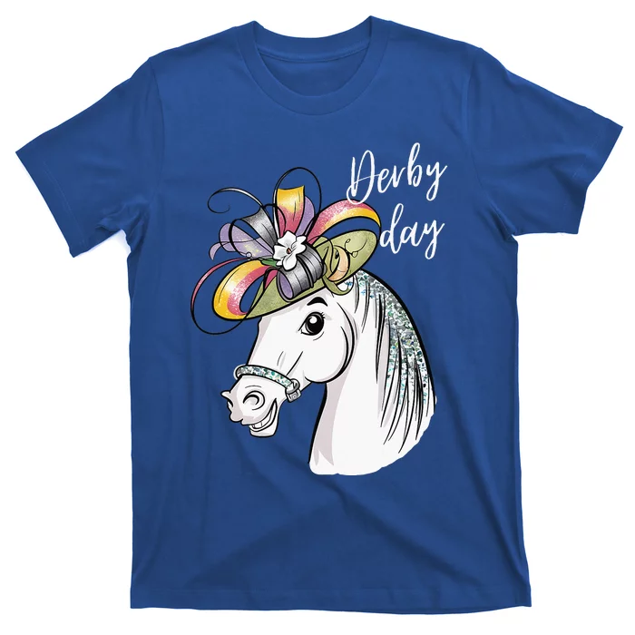 Derby Day 2024 Fascinator Hat Horse T-Shirt