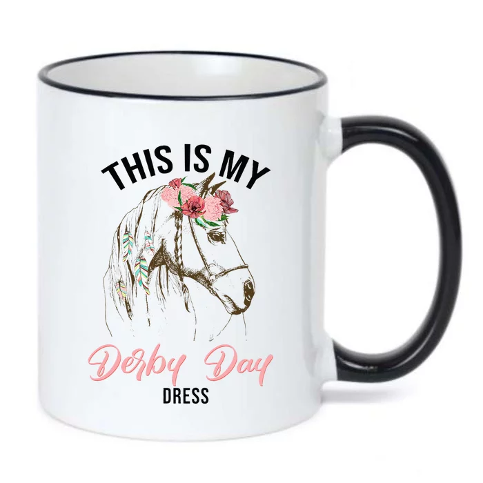 Derby Day 2024 This Is My Derby Day Dress Horse Racing Black Color Changing Mug