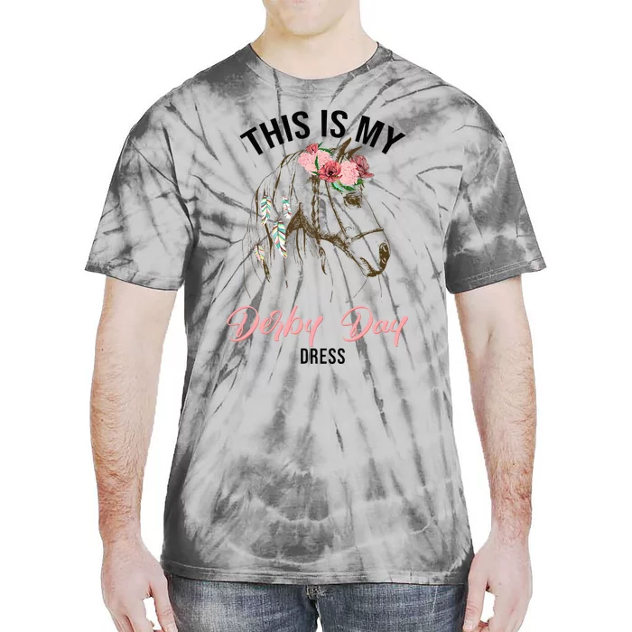 Derby Day 2024 This Is My Derby Day Dress Horse Racing Tie-Dye T-Shirt