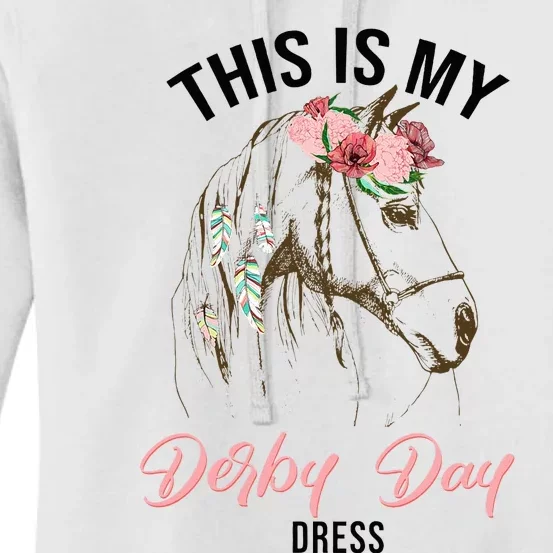 Derby Day 2024 This Is My Derby Day Dress Horse Racing Women's Pullover Hoodie