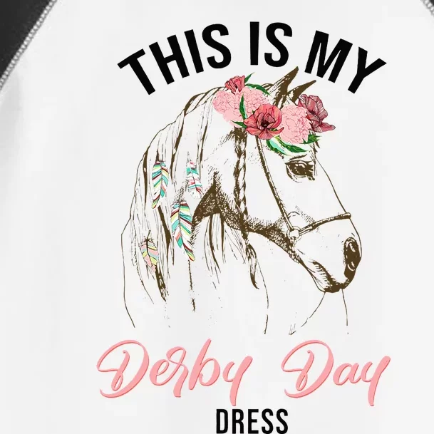 Derby Day 2024 This Is My Derby Day Dress Horse Racing Toddler Fine Jersey T-Shirt