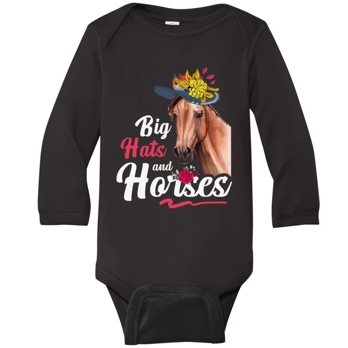 Derby Day 2023 Derby Kentucky Horse Derby Dress Baby Long Sleeve Bodysuit