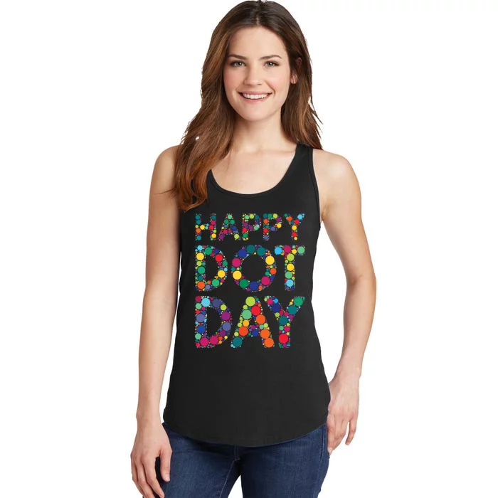 Dot Day 2024 Colorful Polka Dots Happy Dot Day Girl Dot Day Ladies Essential Tank