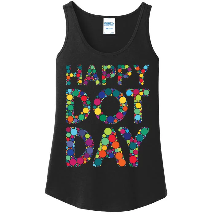 Dot Day 2024 Colorful Polka Dots Happy Dot Day Girl Dot Day Ladies Essential Tank