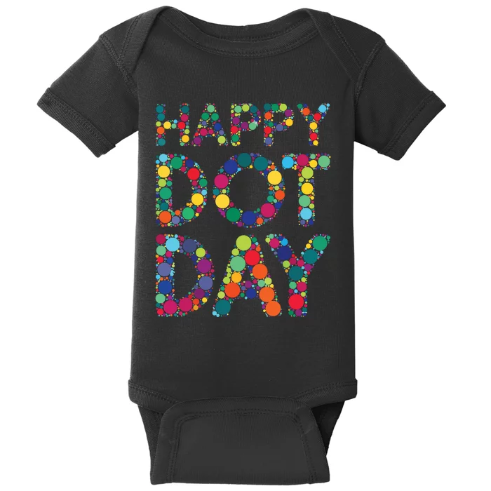 Dot Day 2024 Colorful Polka Dots Happy Dot Day Girl Dot Day Baby Bodysuit