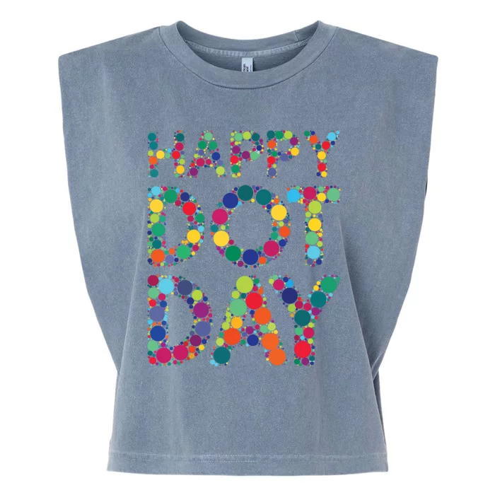 Dot Day 2024 Colorful Polka Dots Happy Dot Day Girl Dot Day Garment-Dyed Women's Muscle Tee