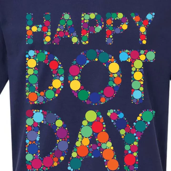 Dot Day 2024 Colorful Polka Dots Happy Dot Day Girl Dot Day Sueded Cloud Jersey T-Shirt