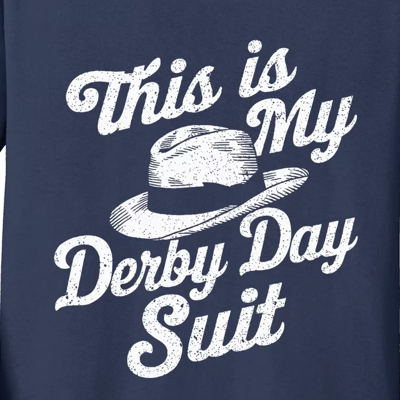 Derby Day 2024 Horse Racing Kids Long Sleeve Shirt