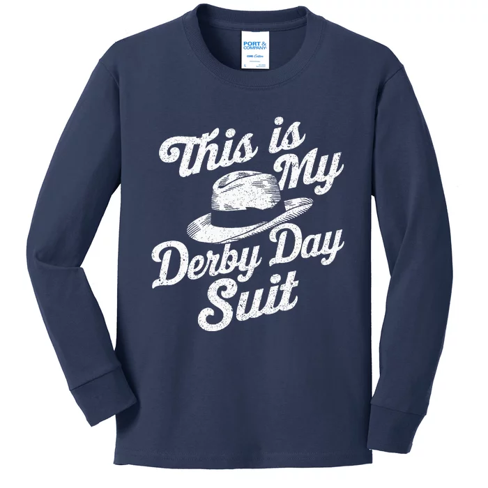 Derby Day 2024 Horse Racing Kids Long Sleeve Shirt