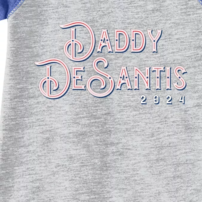 Daddy Desantis 2024 Retro Make America Florida Election Cute Gift Infant Baby Jersey Bodysuit