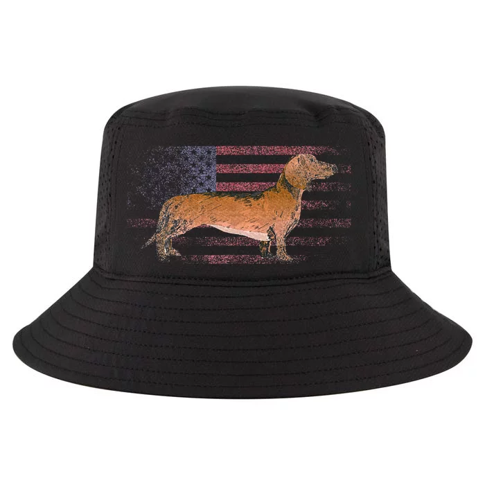 Dachshund Dog 4th Of July American Flag America Patriotic Cool Comfort Performance Bucket Hat