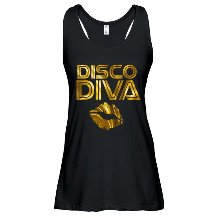 Disco Diva 60s 70s 80s Costume Party Wear Outfit Ladies Essential Flowy Tank