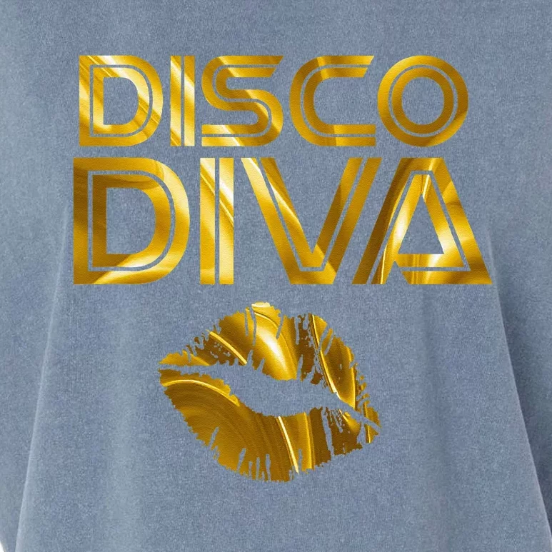 Disco Diva 60s 70s 80s Costume Party Wear Outfit Garment-Dyed Women's Muscle Tee