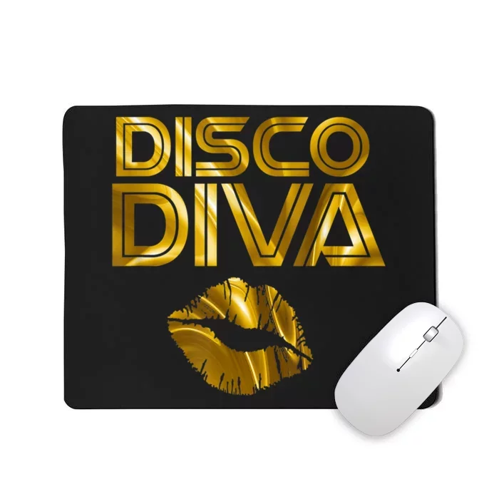 Disco Diva | 60s 70s 80s Costume Party Wear Outfit Tshirt Mousepad