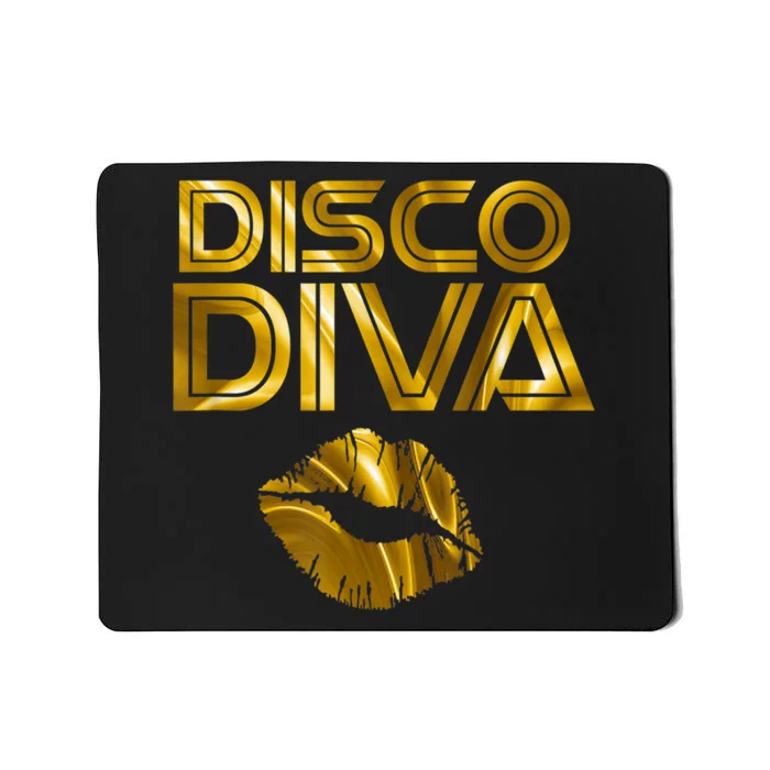 Disco Diva | 60s 70s 80s Costume Party Wear Outfit Tshirt Mousepad