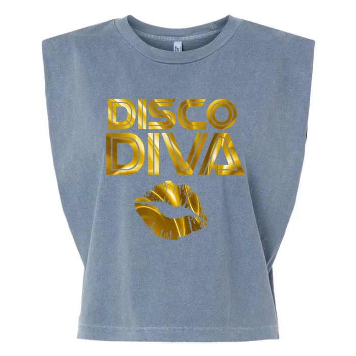 Disco Diva | 60s 70s 80s Costume Party Wear Outfit Tshirt Garment-Dyed Women's Muscle Tee