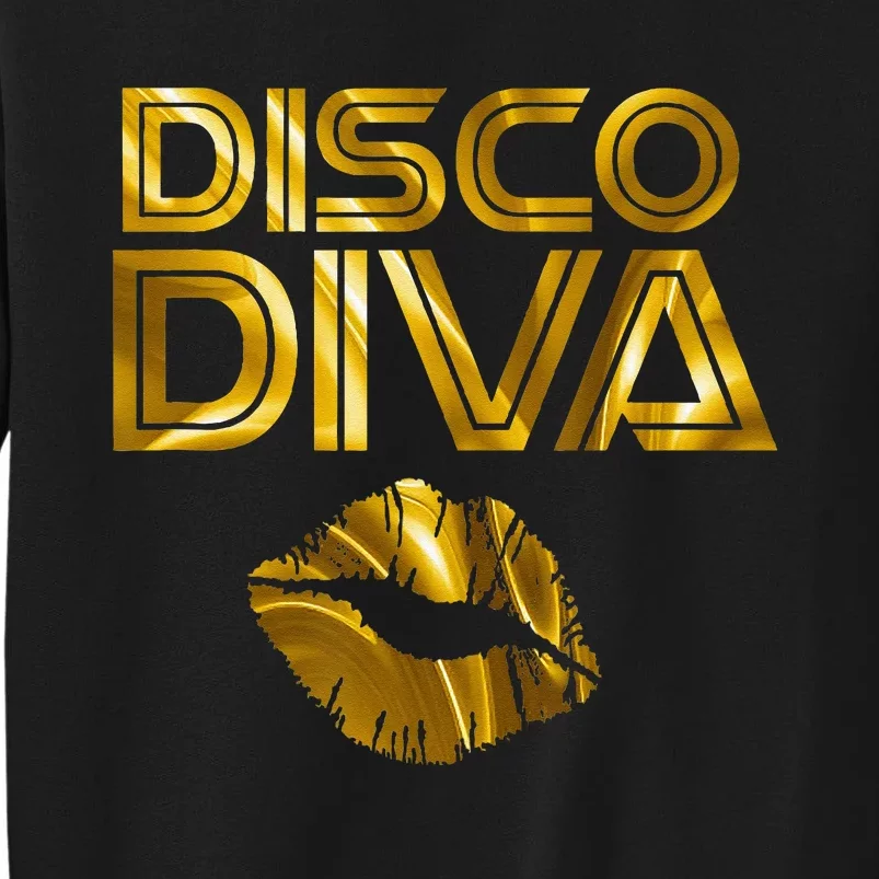 Disco Diva 60s 70s 80s Costume Party Wear Outfit Tall Sweatshirt