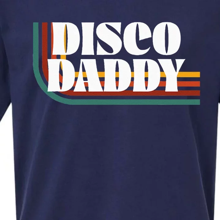 Disco Daddy 70s 80s Costume Funny Retro Groovy Halloween Sueded Cloud Jersey T-Shirt