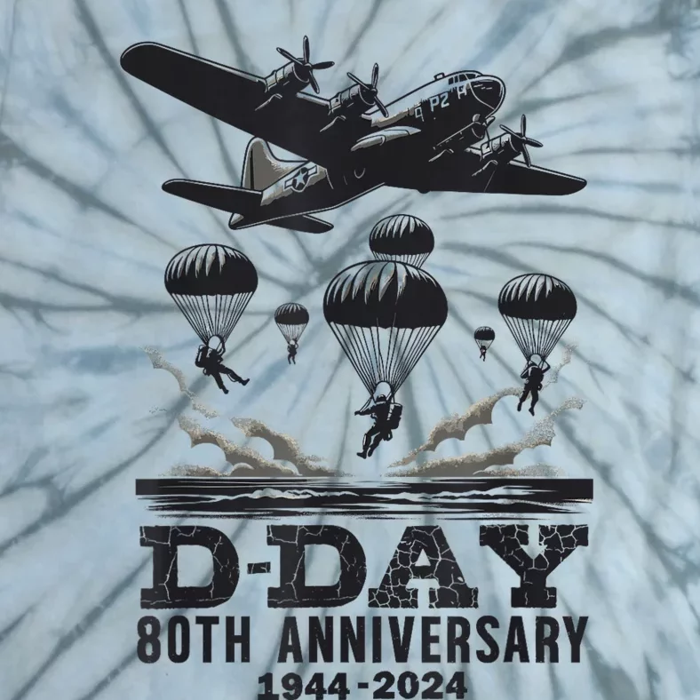 D Day 80th Anniversary D Day Costumes Tie-Dye T-Shirt