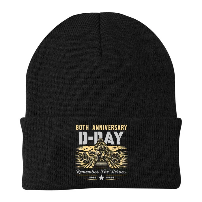 D Day 80th AnniversaryD Day 80th Anniversary Flag Knit Cap Winter Beanie