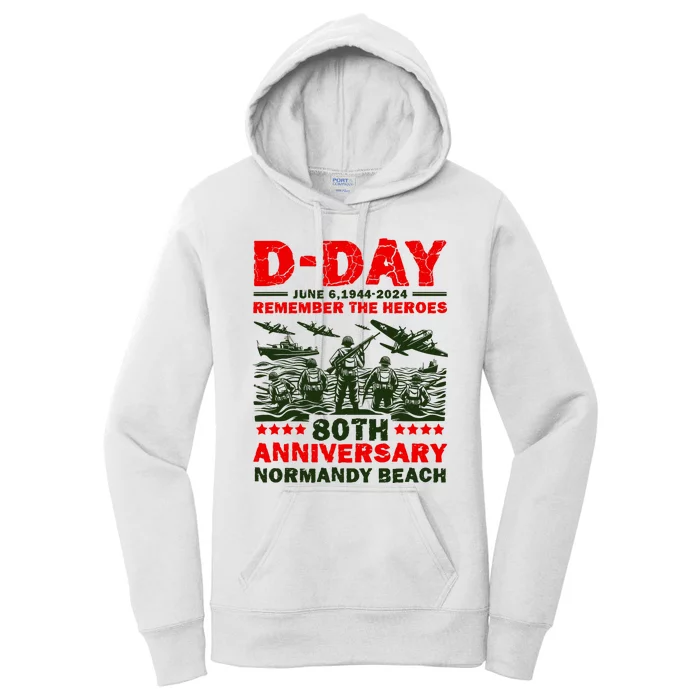 D Day 80th AnniversaryD Day 80th Anniversary Flag Women's Pullover Hoodie