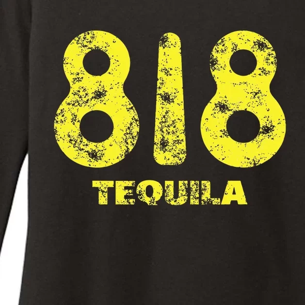 Drinking Design 818 Tequila Wine Lover Grunge Womens CVC Long Sleeve Shirt